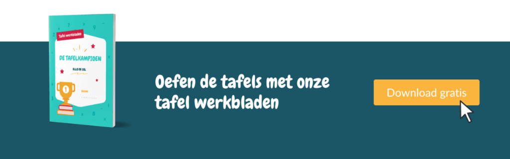 tafel werkbladen banner
