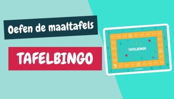 oefen de maaltafels tafelbingo